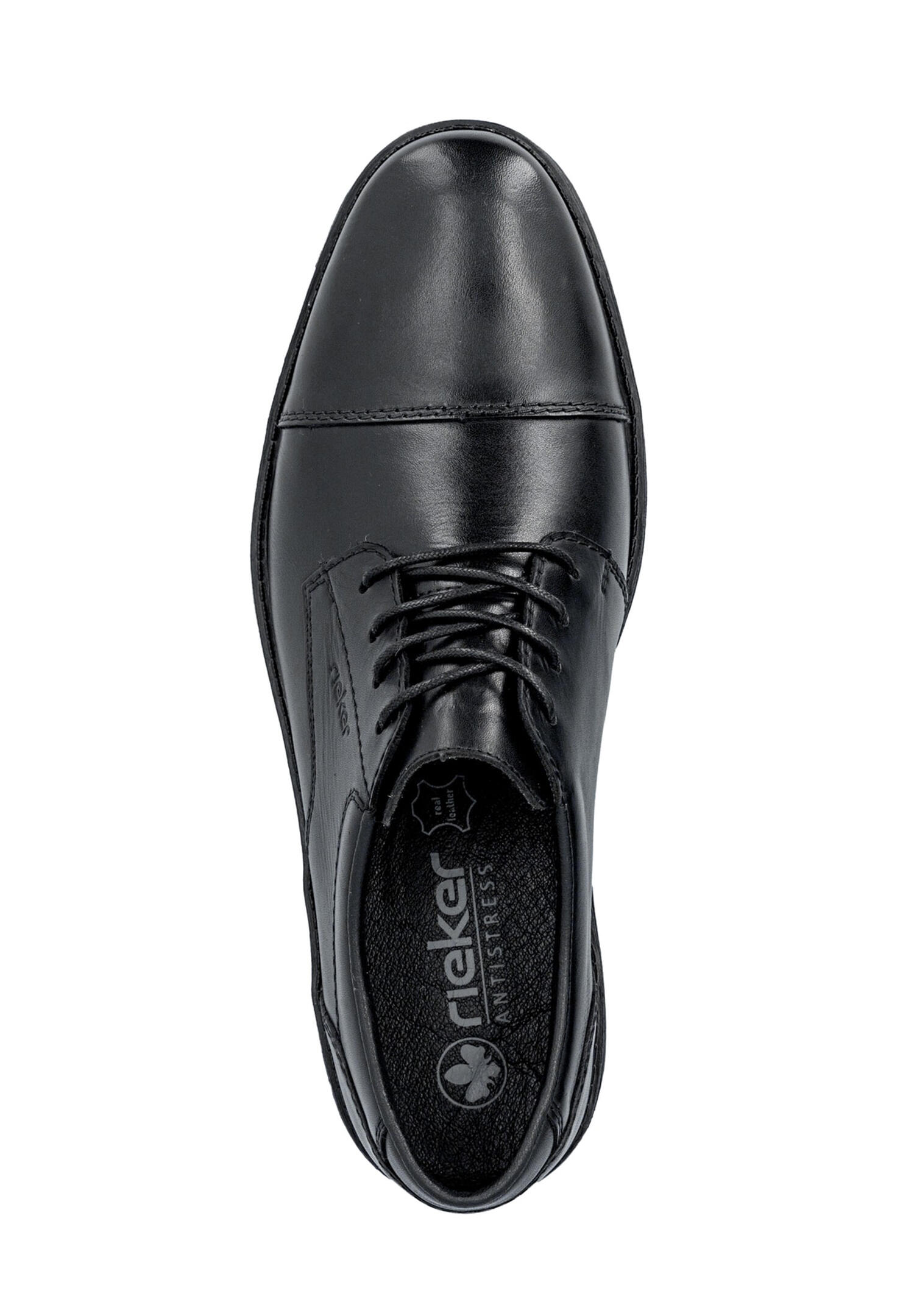 Rieker Herren Schnürschuh Halbschuh Leder 13901-00 Black 3/7