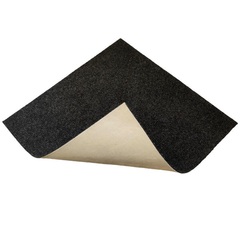 Alfombra Moqueta Adhesiva Negro 50x50 (10M2) para yoga, pilates 2/5