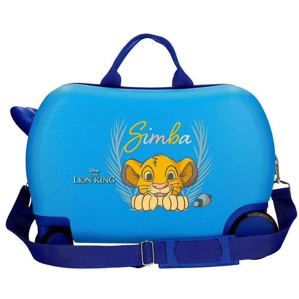 Valise enfant Le Roi Lion Simba camouflaged ABS avec une capacidad de 24L bleu 2/5