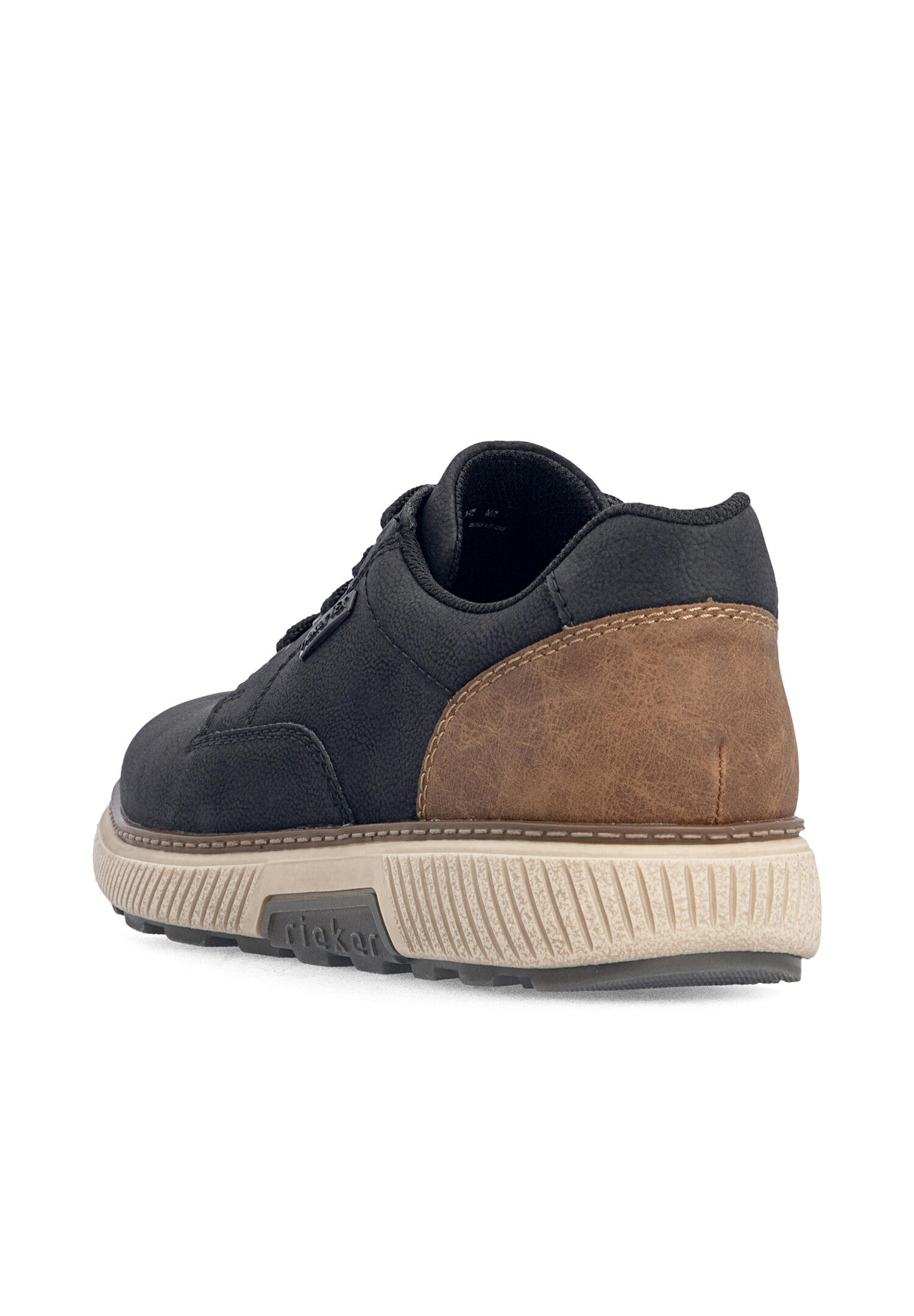 Rieker Herren Sneaker Low B3317-00 schwarz Freizeitschuh 2/7
