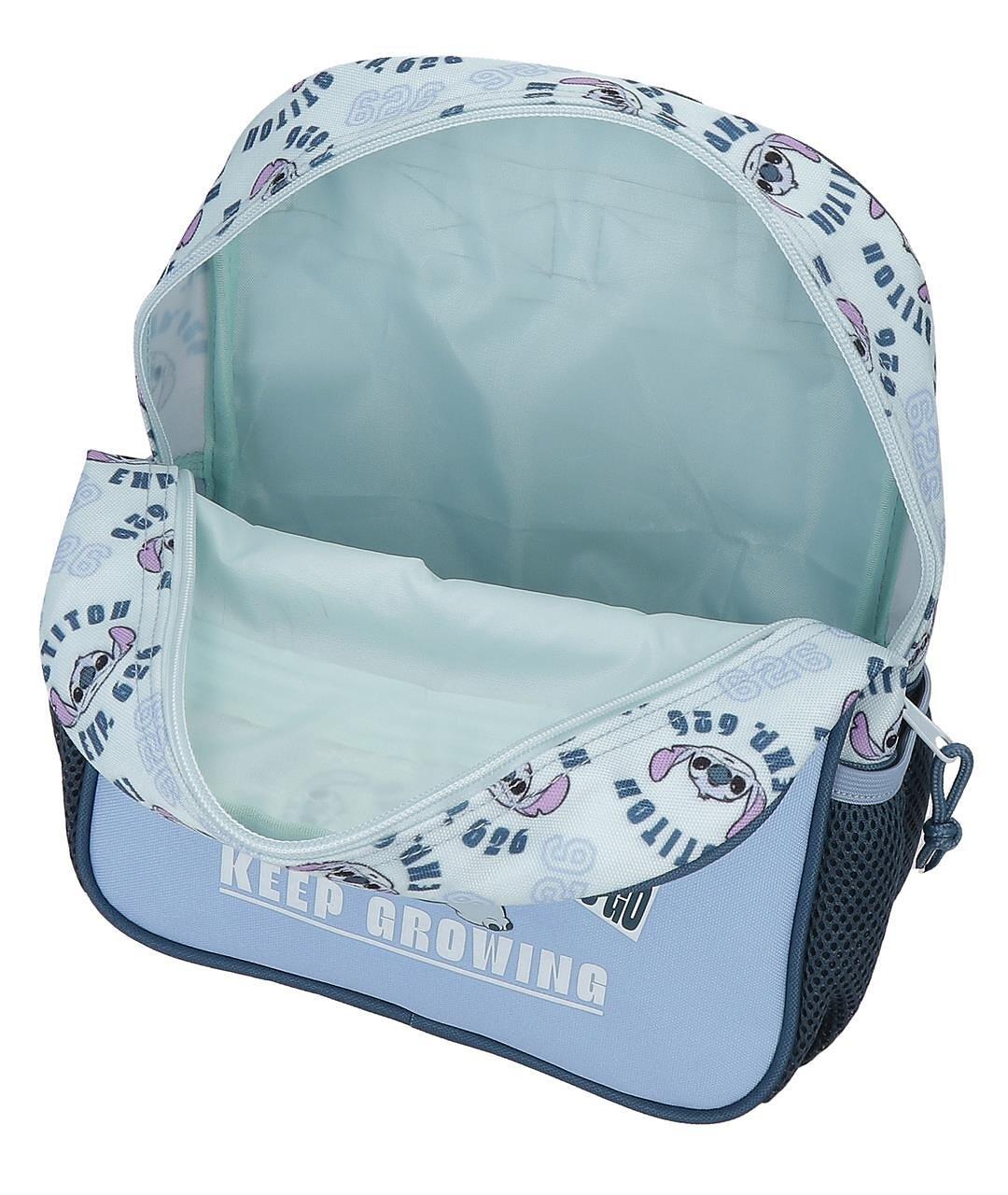 Zaino scolastico adattabile a trolley Stitch keep going 23x28x10 cm blu navy 3/5