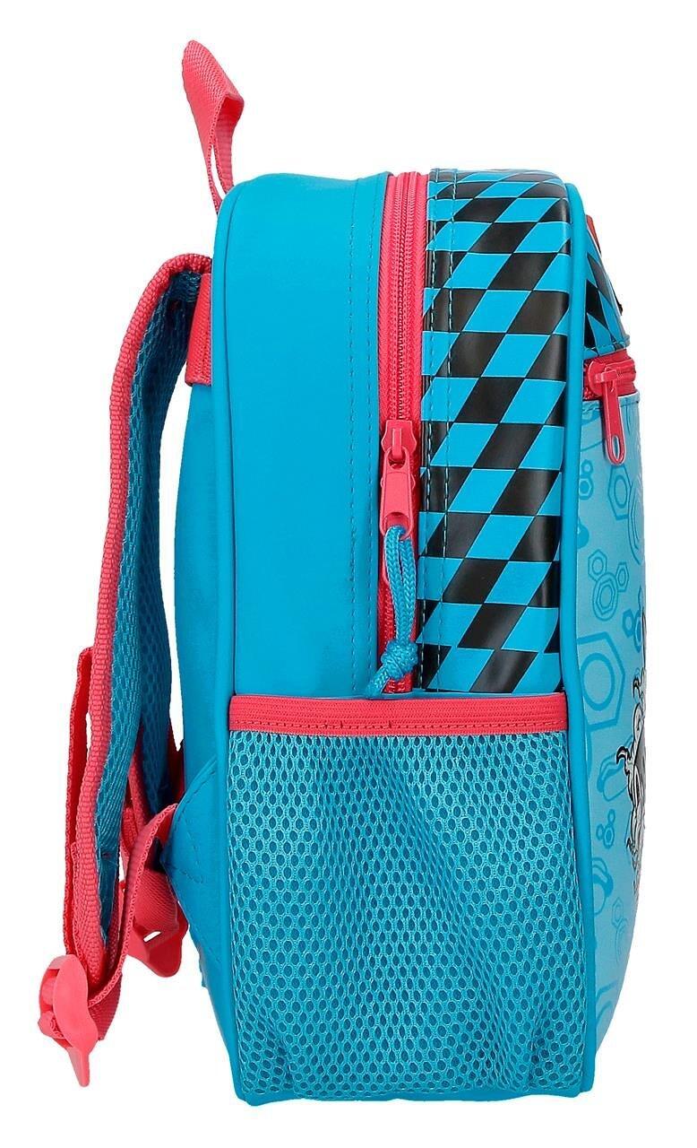 Zaino scolastico adattabile a trolley Mickey High speed 23x28x10 cm blu 4/5