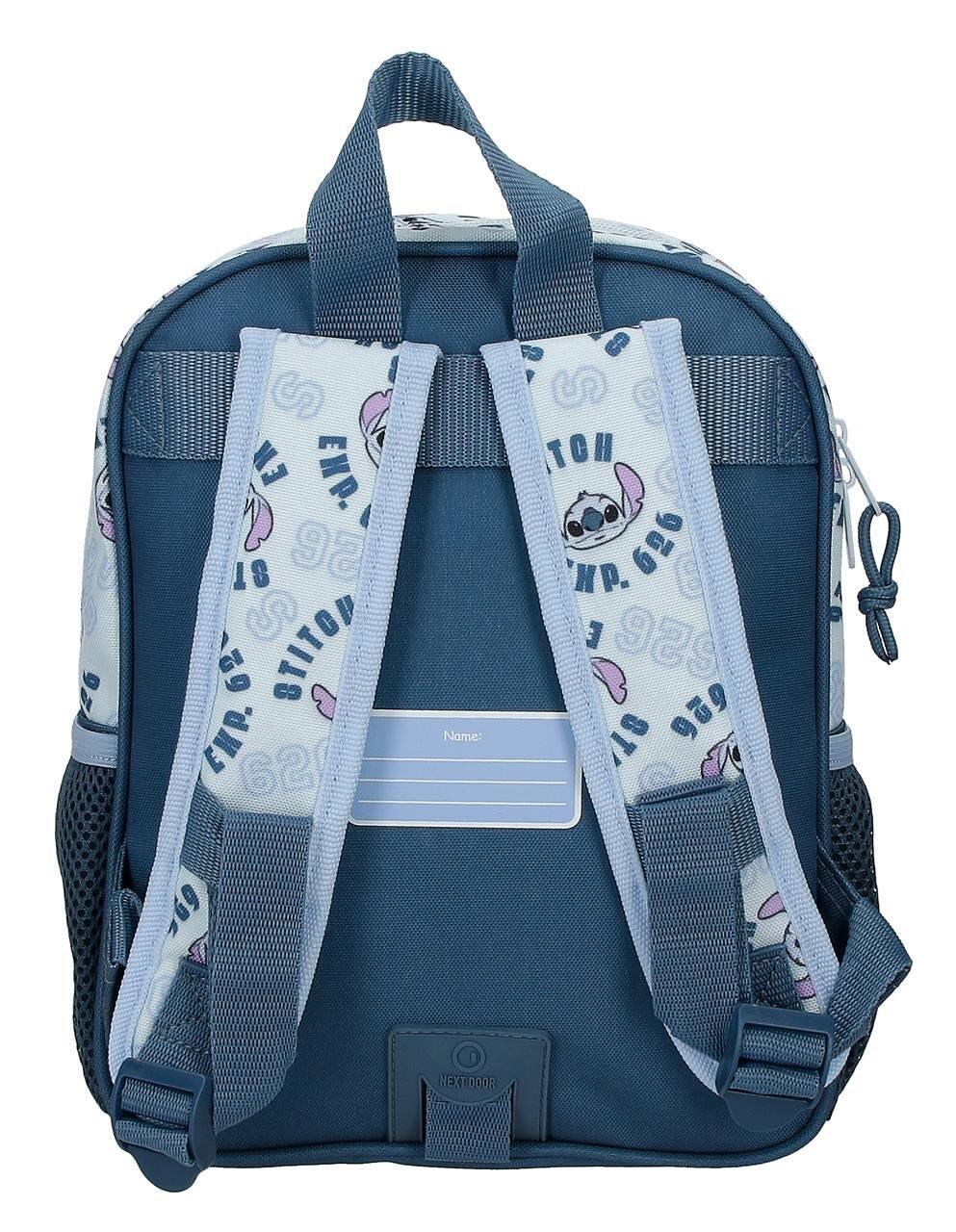 Zaino scolastico adattabile a trolley Stitch keep going 23x28x10 cm blu navy 2/5