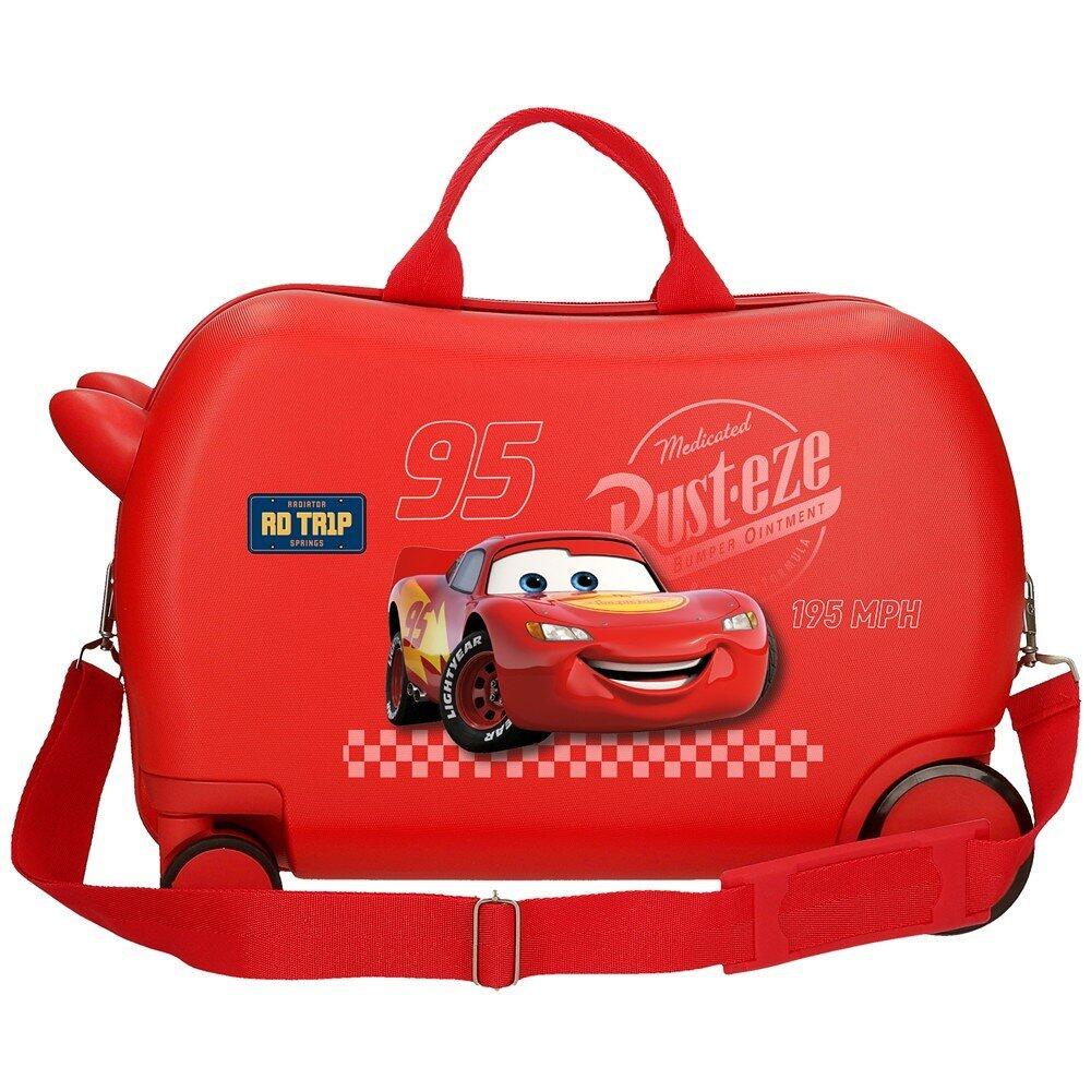 Valise enfant Cars rd trip ABS avec une capacité de 24L rouge 2/5