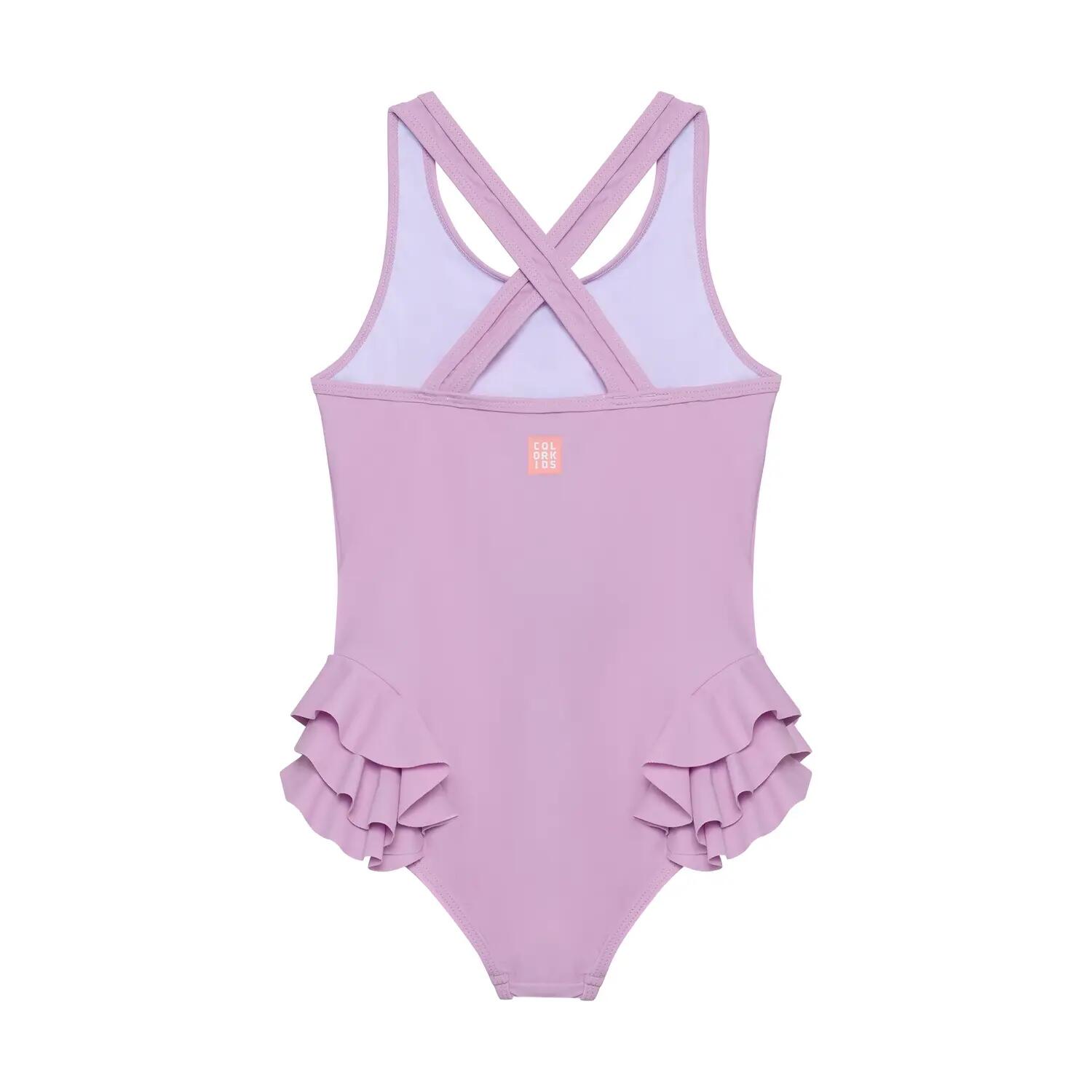 Mädchen Badeanzug Lavender Mist 2/3