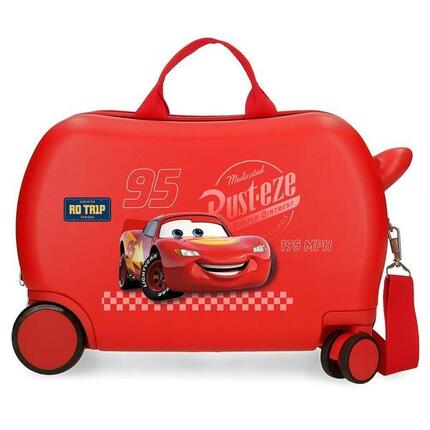Maleta infantil Cars rd trip ABS con capacidad de 24L rojo