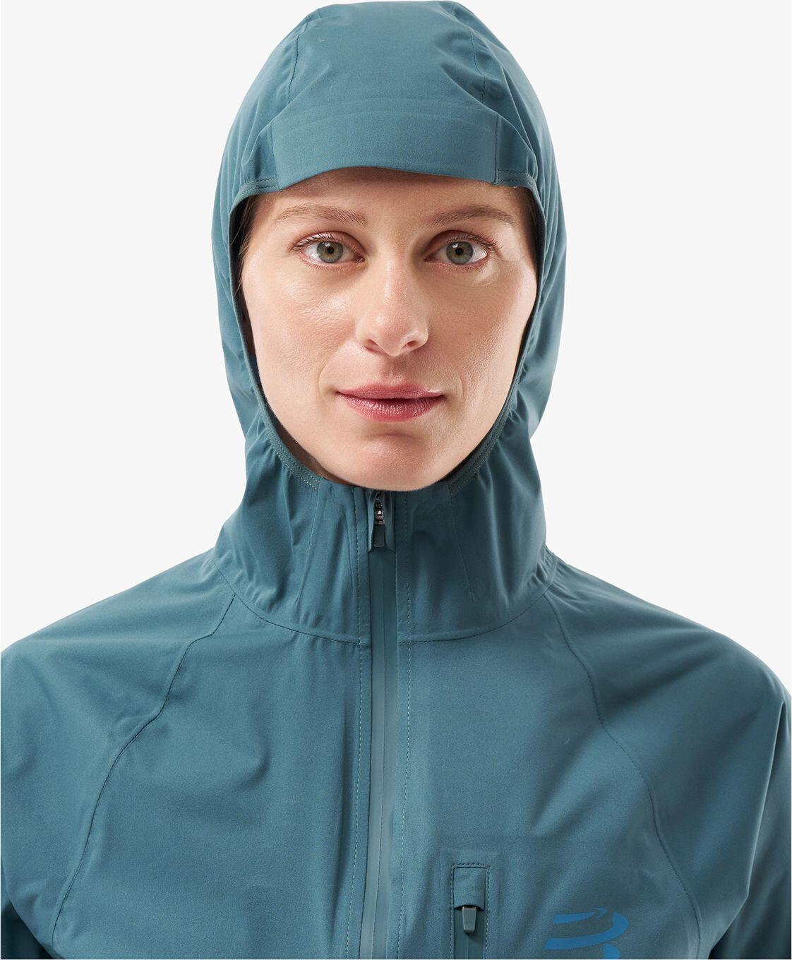 Compressport Tempest Waterdichte Jas Blauw Dames 3/4