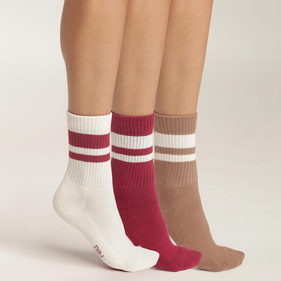 Lot de 3 paires de mi-chaussettes Femme EcoDim Sport