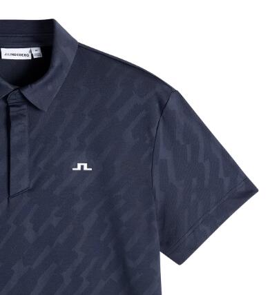 J. Lindeberg Wilhelm Polo, Polo de golfe para homem, azul-marinho 3/3