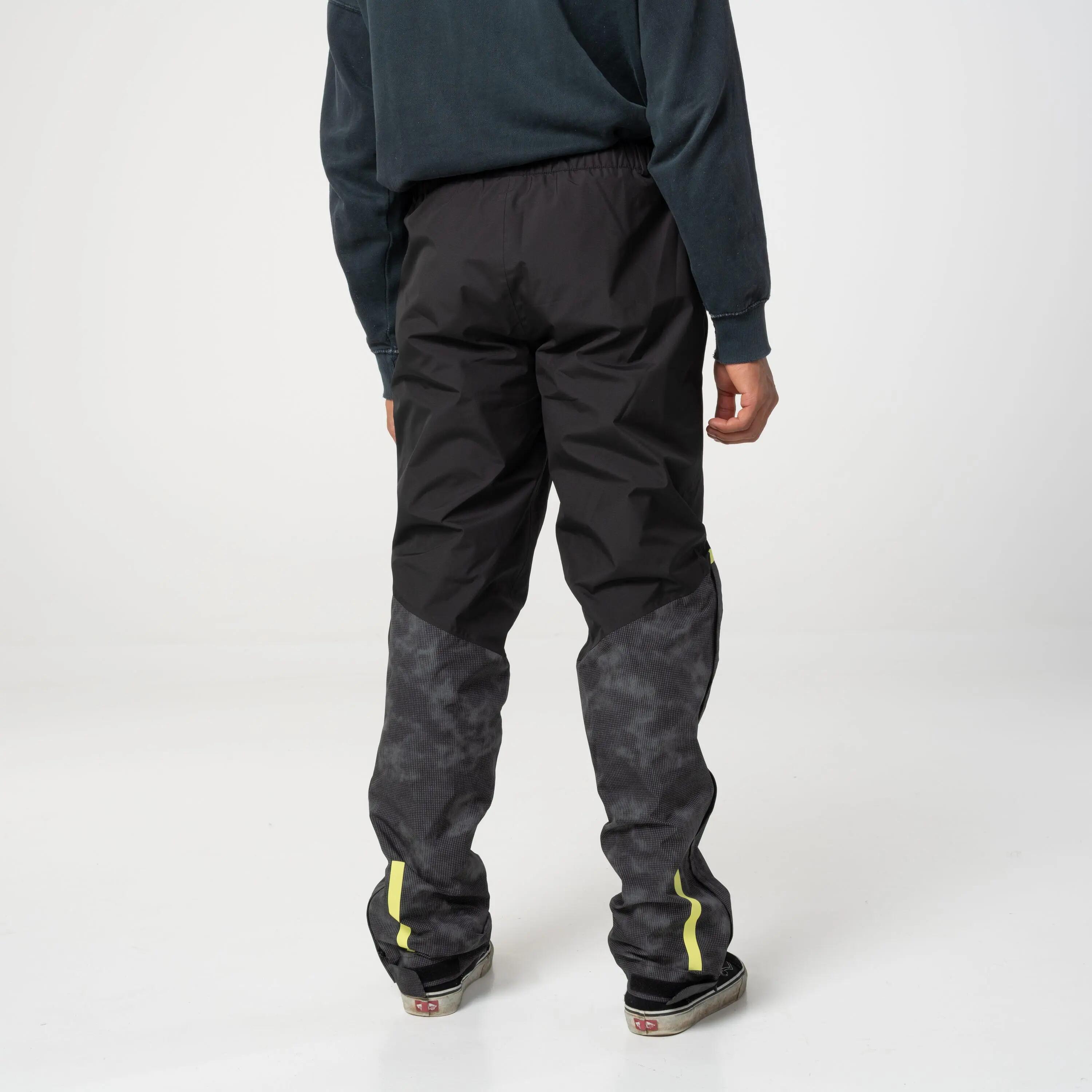Pantaloni ciclismo impermeabili riflettenti RainGuard nero 7/7