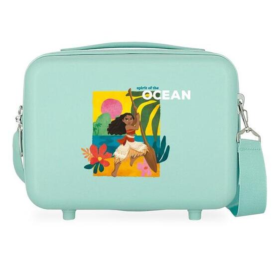 Neceser Vaiana spirit of the ocean ABS con capacidad de 9L turquesa
