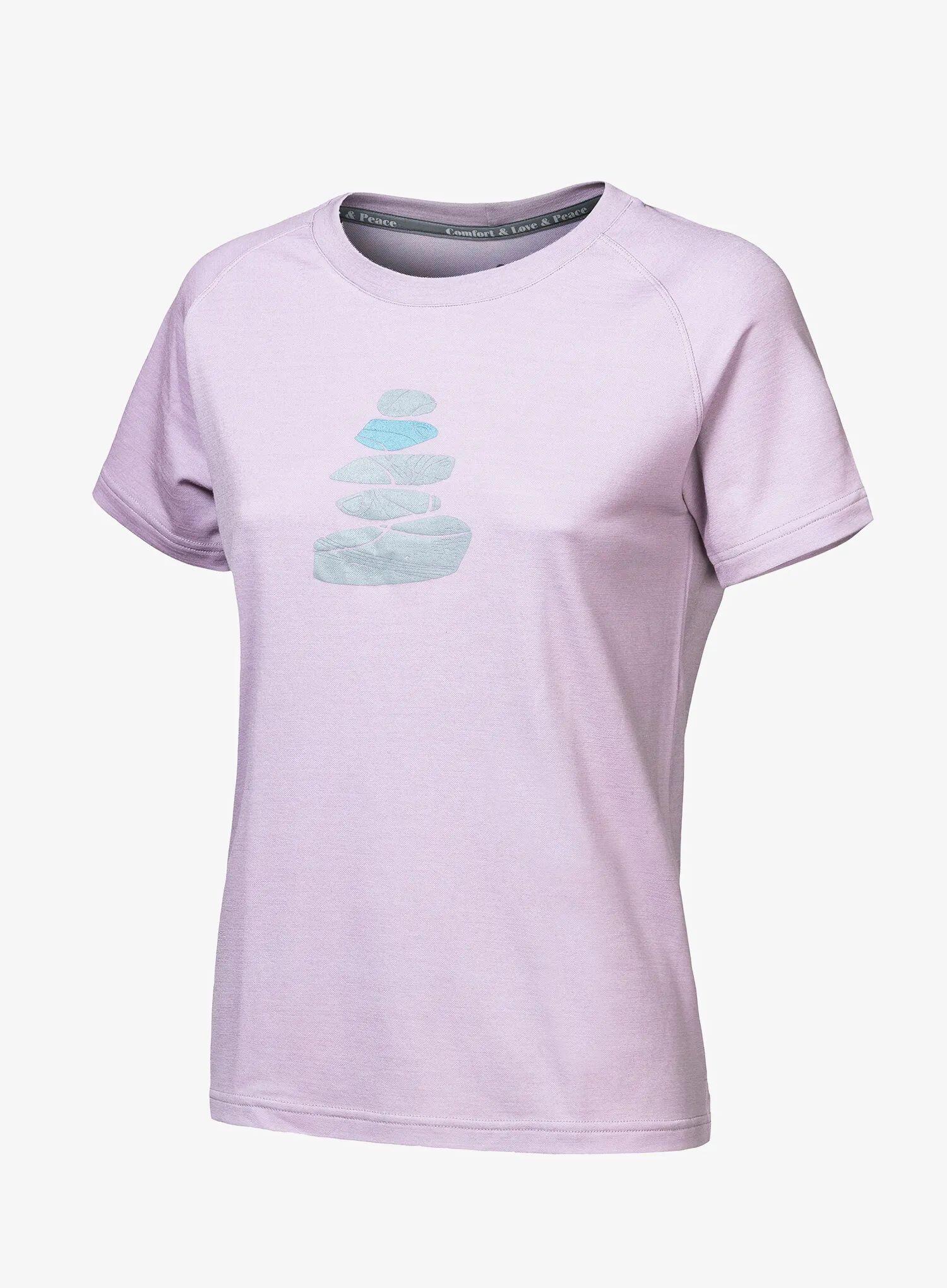 Koszulka merino damska Sensor Merino Blend Stone Tee SS 5/6