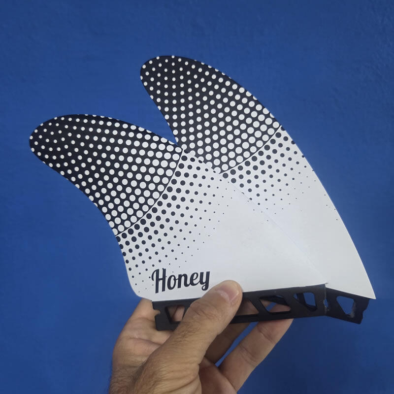 Quillas Honey Twin Fin Pivot HC White Black 2/2