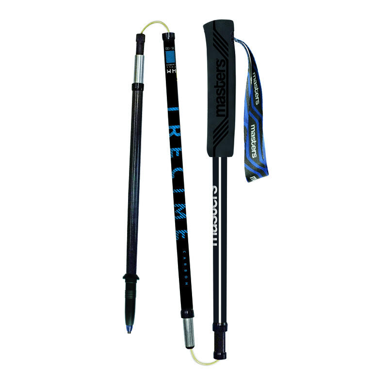 Kije trekingowe Masters TREKKING POLE TRECIME FIX CARBON BLACK/ORANGE R: 130 cm 2/3