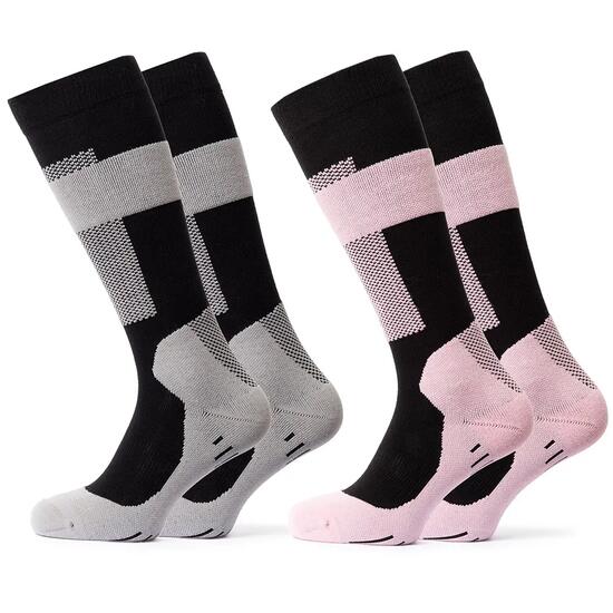Damen Kompressions Skisocken 2er Pack (Model: Taylor)