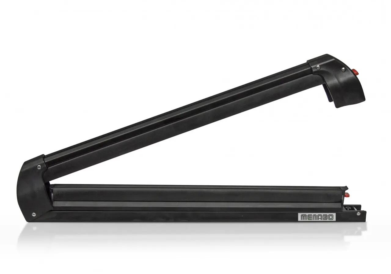 Sí- és snowboardtartó Menabo Silver Ice BLACK – 6 pár síléchez, kereszttartóra 3/7