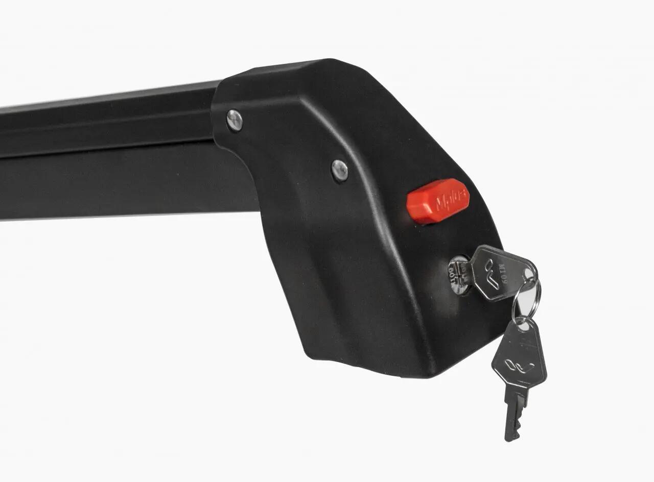 Sí- és snowboardtartó Menabo Silver Ice BLACK – 6 pár síléchez, kereszttartóra 2/7