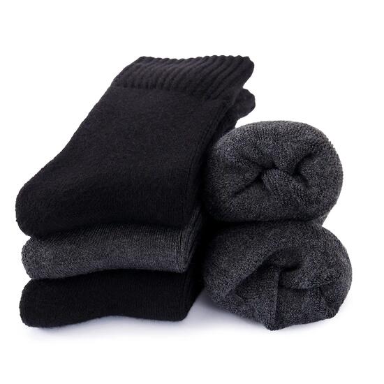 Herren & Damen Bambus Winter Socken 5er Pack (Modell: Mika)