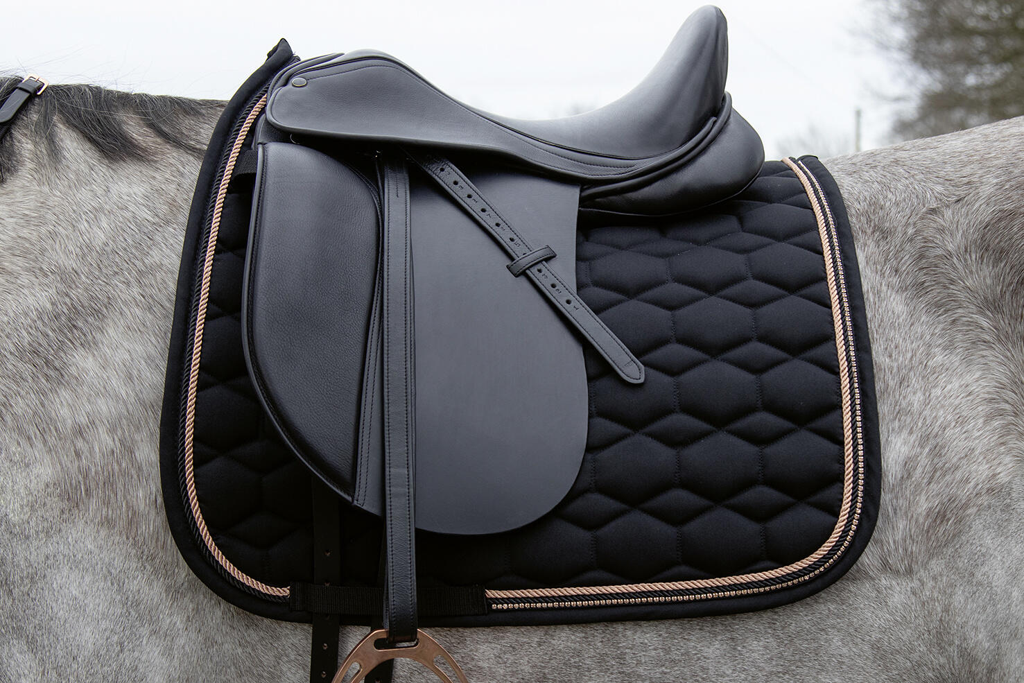 Sottosella dressage HKM Glamour Style Rosegold 5/6
