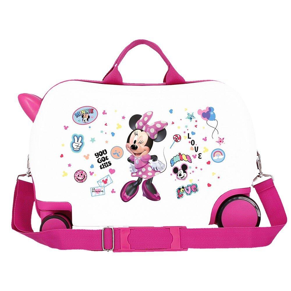 Valise enfant Minnie Party ABS avec une capacité de 24L blanc 2/5