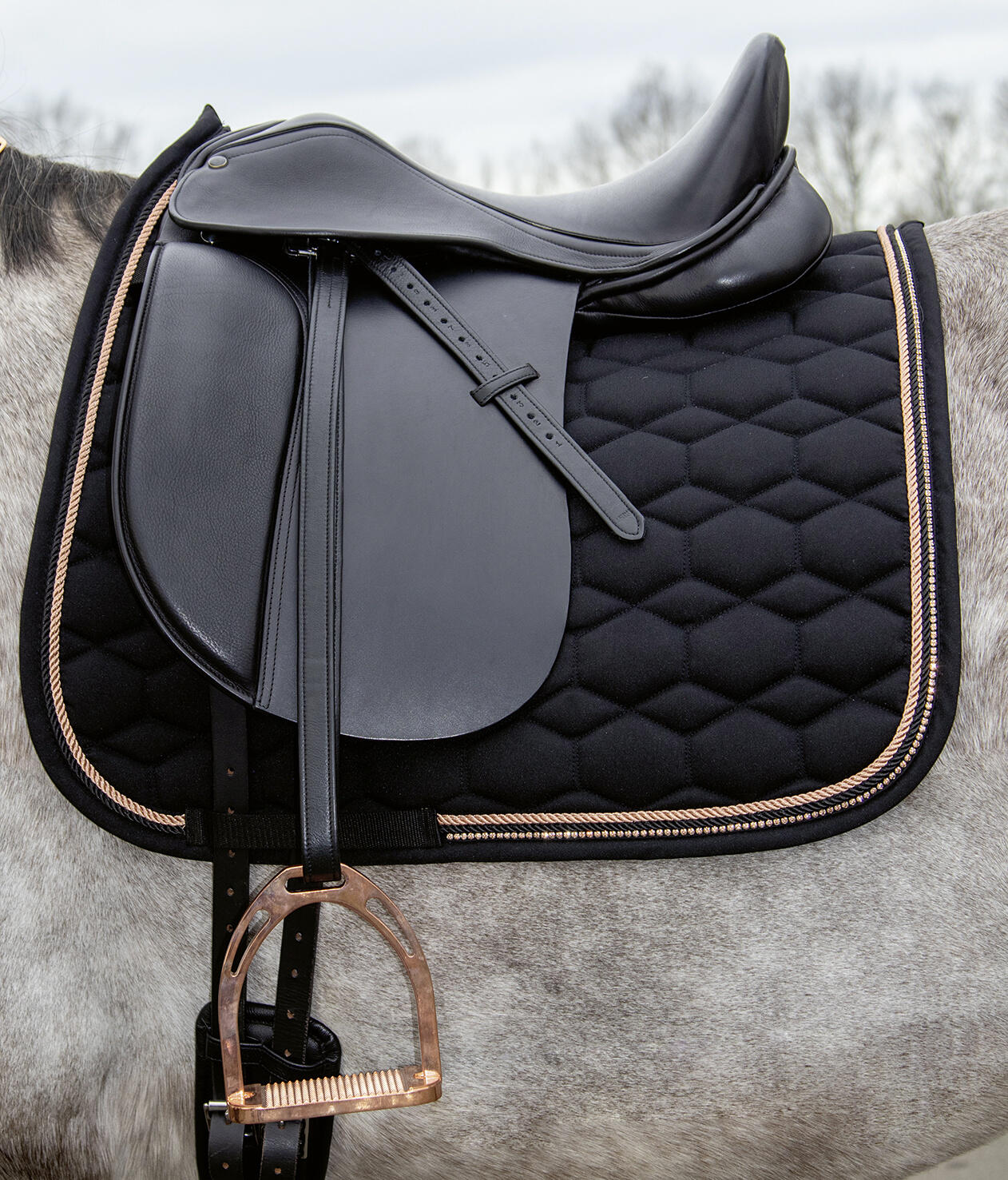 Sottosella dressage HKM Glamour Style Rosegold 4/6