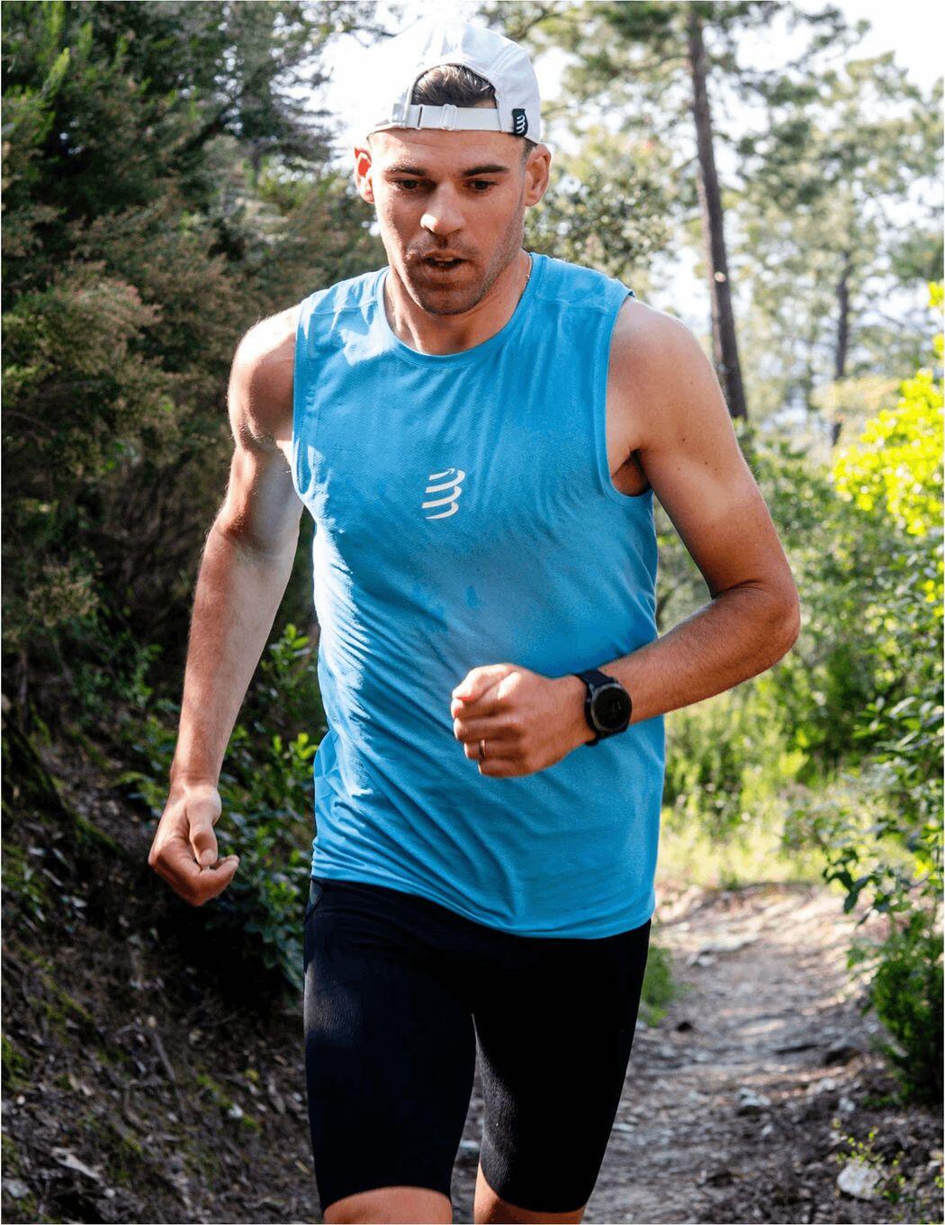 Compressport Trail Racing-tanktop voor heren, blauw 5/5