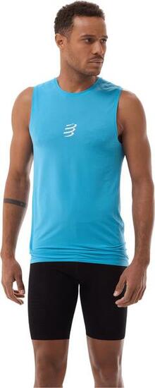 Débardeur Compressport Trail Racing Bleu Homme