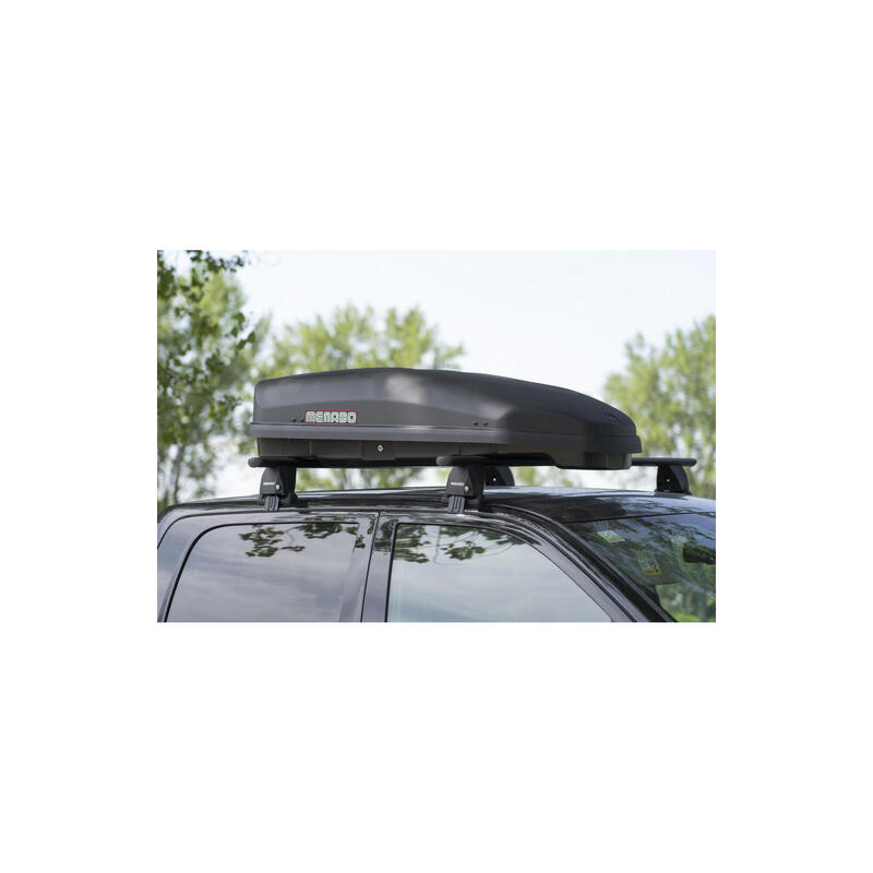 Cutie portbagaj Menabo Satellite 330 ABS Dark, 141x77x34cm