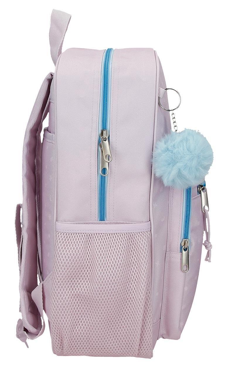 Mochila escolar adaptável a carrinho Stitch from Hawaii 30x38x12 cm nude 4/5