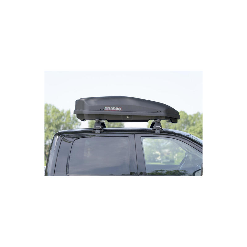 Cutie portbagaj Menabo Satellite 330 ABS Dark, 141x77x34cm