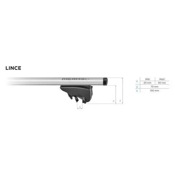 Bare transversale Menabo Lince Silver pentru Mercedes GLA (X156) 2014+ 7/7
