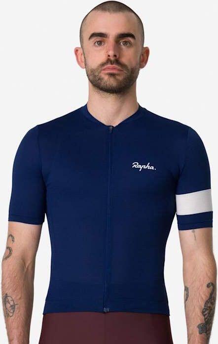 Maillot manches courtes Rapha Core Lightweight Jersey Bleu/Blanc Homme 3/6