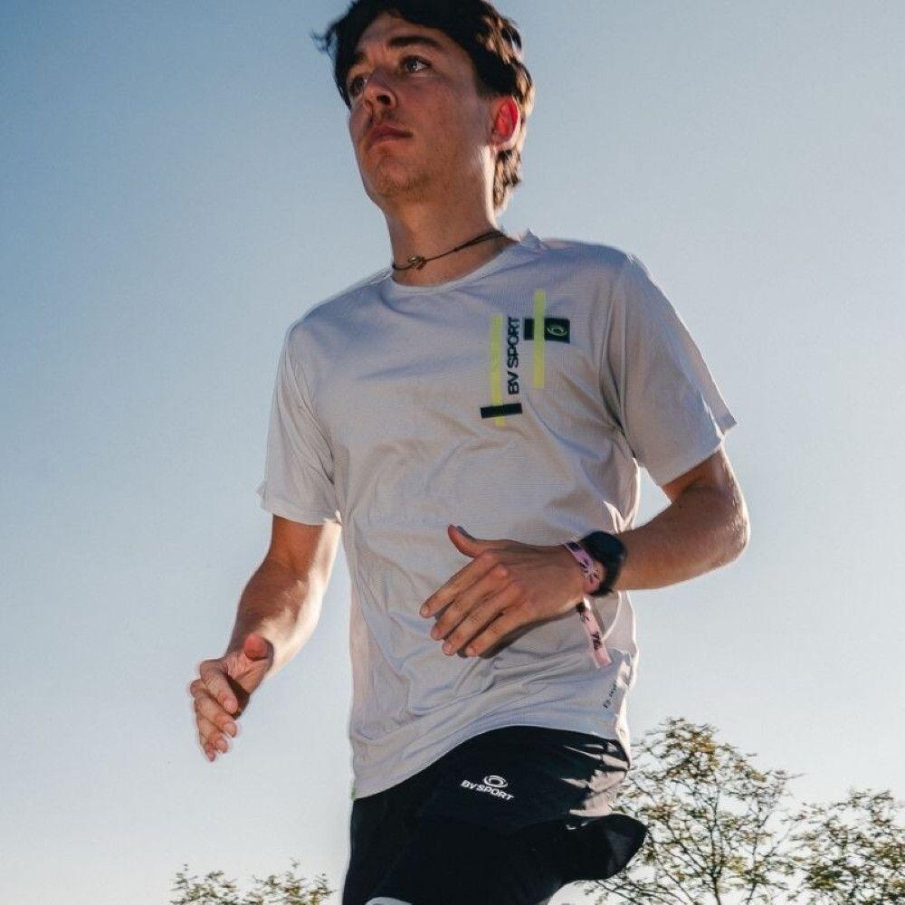 BV Sport Light Kurzarm-Trikot Grau/Grün Unisex 3/4