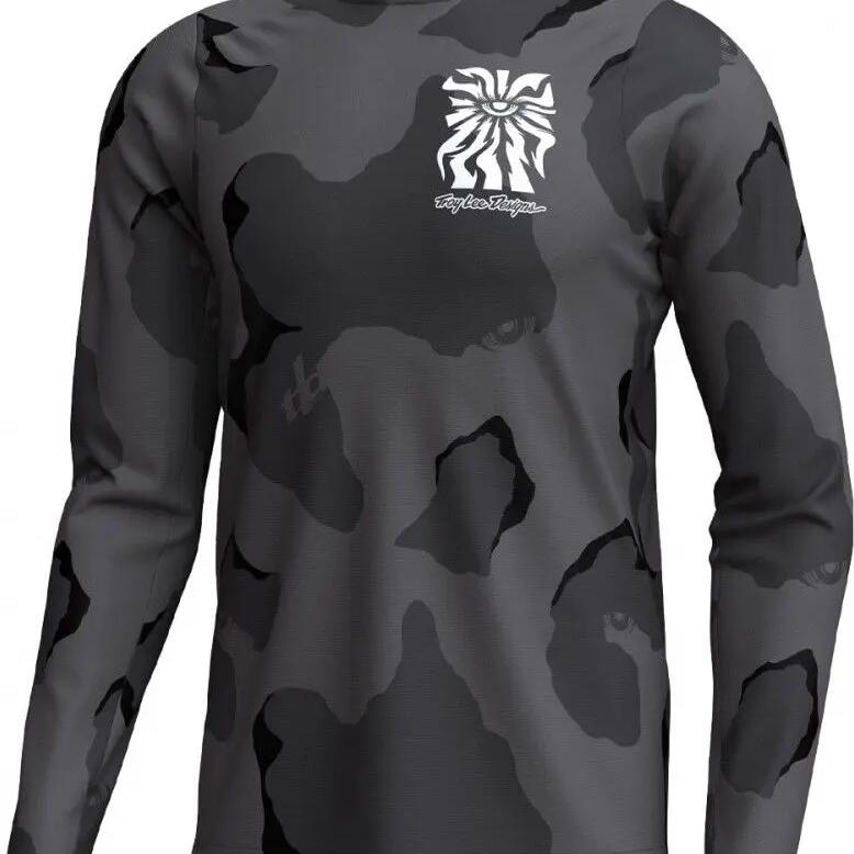 Troy Lee Designs Skyline Pro Long-Sleeve Jersey, Gray/Black