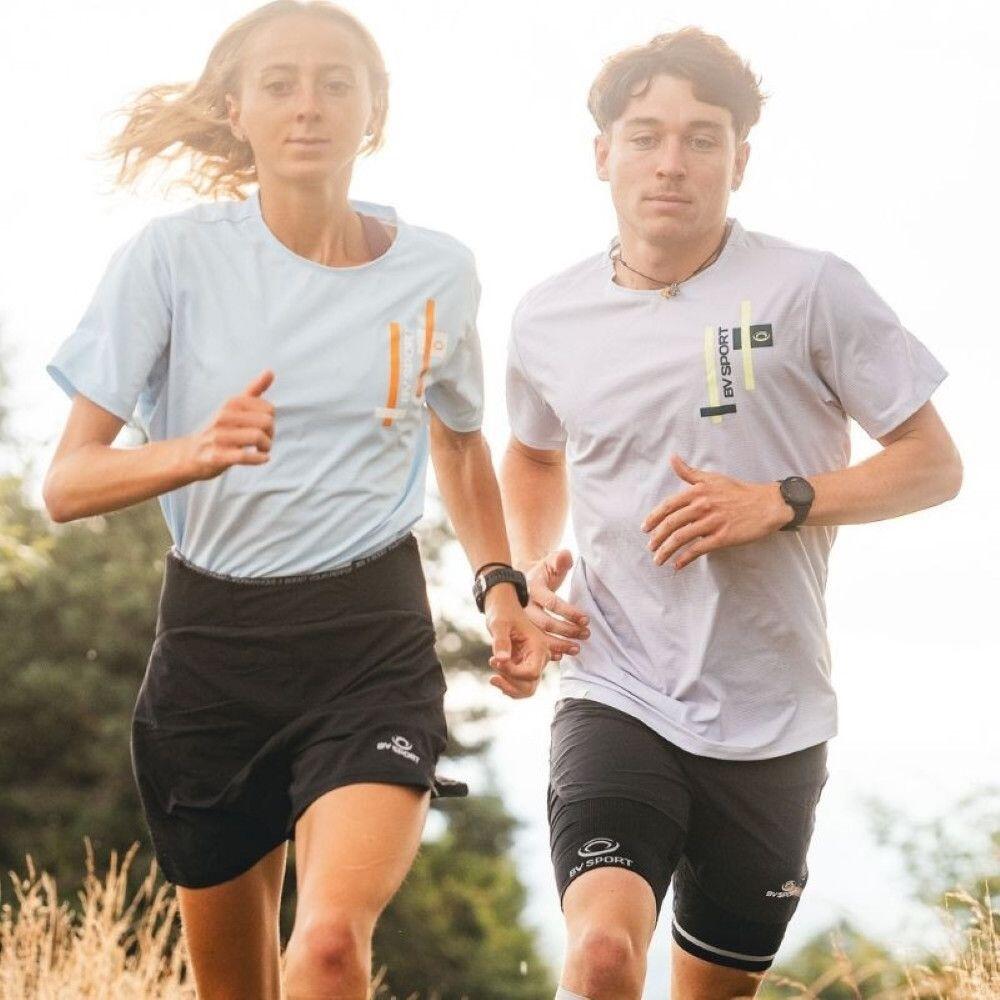 BV Sport Light Kurzarm-Trikot Grau/Grün Unisex 4/4