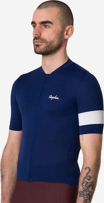 Maillot manches courtes Rapha Core Lightweight Jersey Bleu/Blanc Homme 4/6