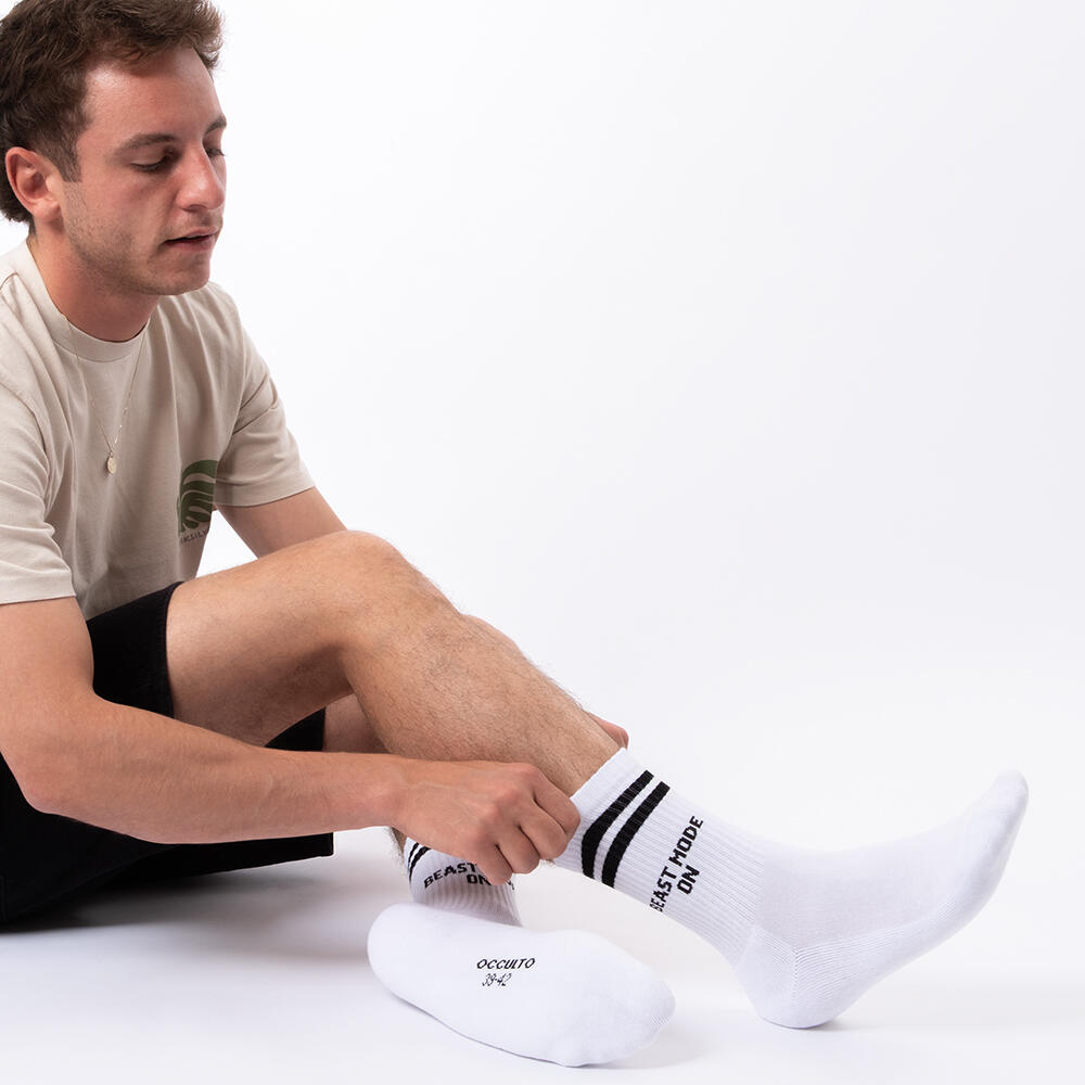Herren Statement Tennis Socken 3er Pack (Modell: William) Fitness 39-42 3/6