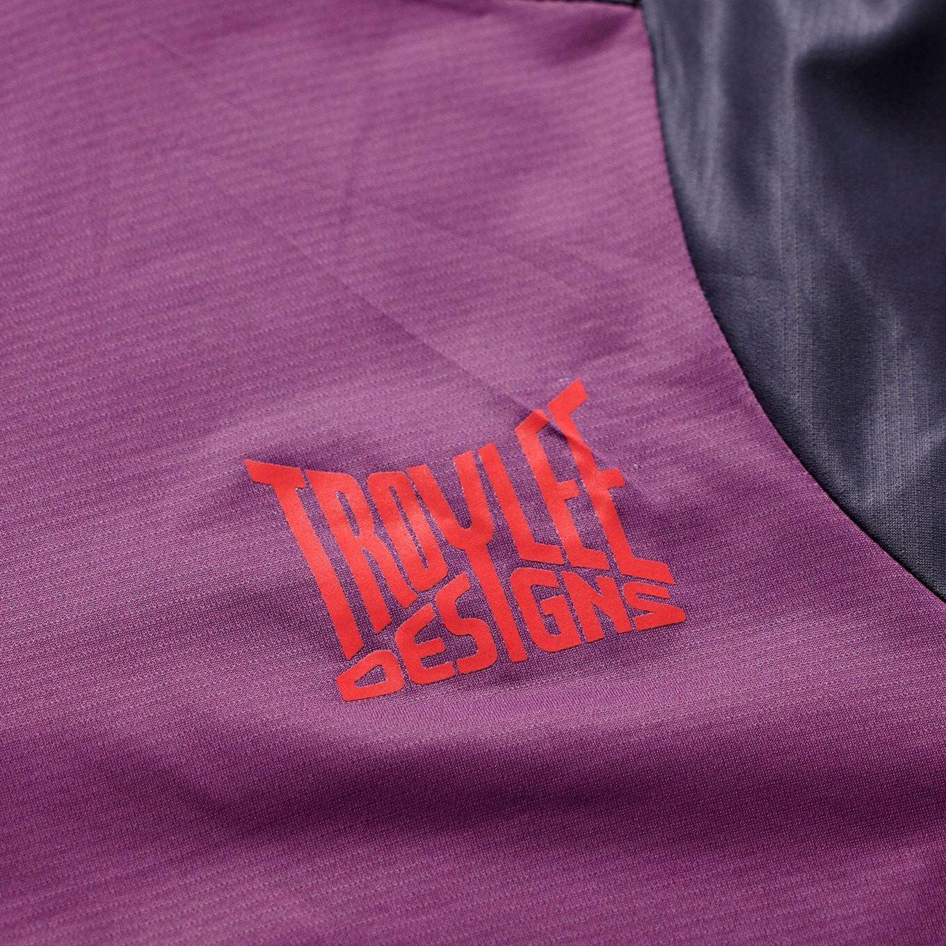 Maillot Manches Courtes Troy Lee Designs Skyline Pro Violet 5/7