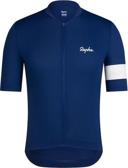 Maillot manches courtes Rapha Core Lightweight Jersey Bleu/Blanc Homme