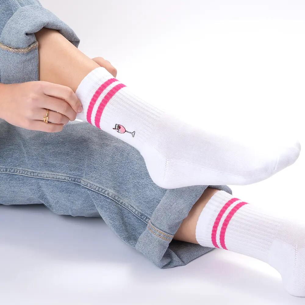 Damen & Herren Motiv Tennissocken 3er Pack (Modell: Summer) 3/6