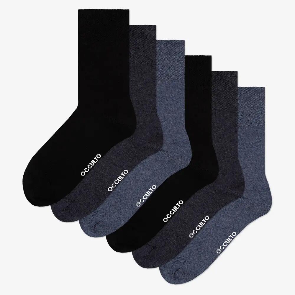 Diabetikersocken Herren ohne Naht Baumwolle 6er Pack (Modell: Oliver) 2/6