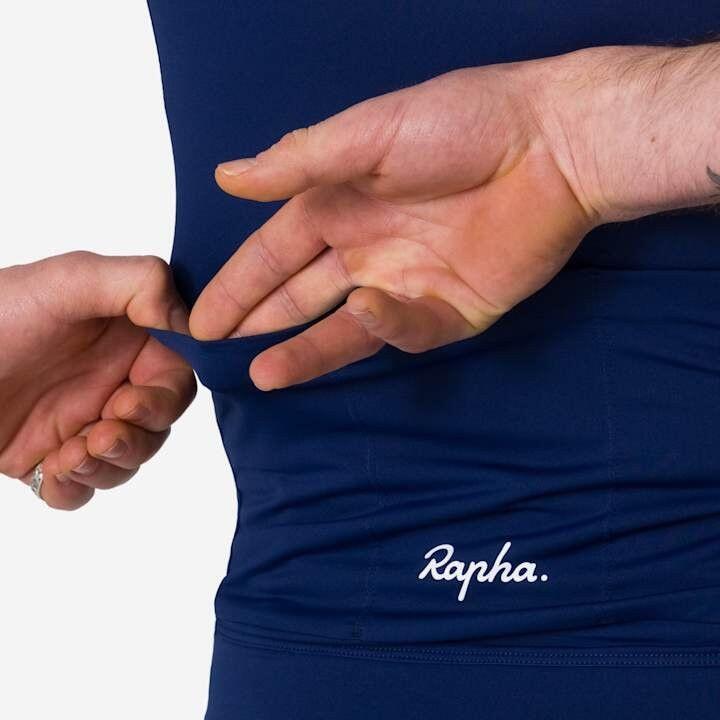 Maillot manches courtes Rapha Core Lightweight Jersey Bleu/Blanc Homme 6/6
