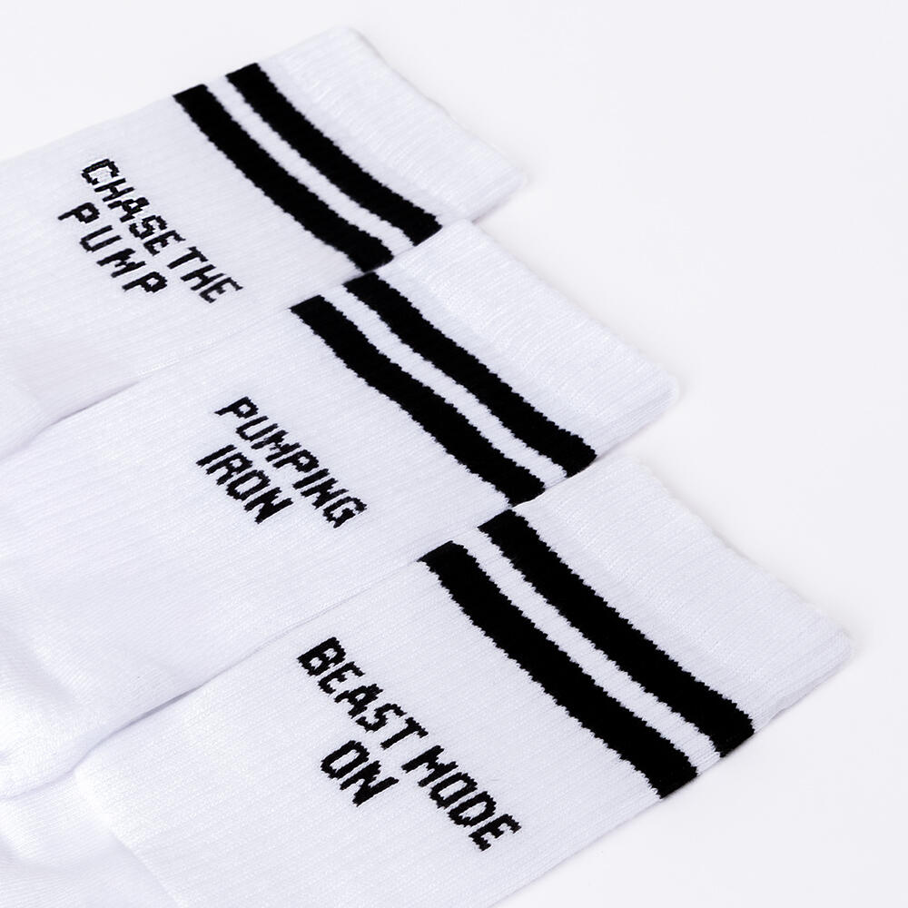 Herren Statement Tennis Socken 3er Pack (Modell: William) Fitness 39-42 2/6