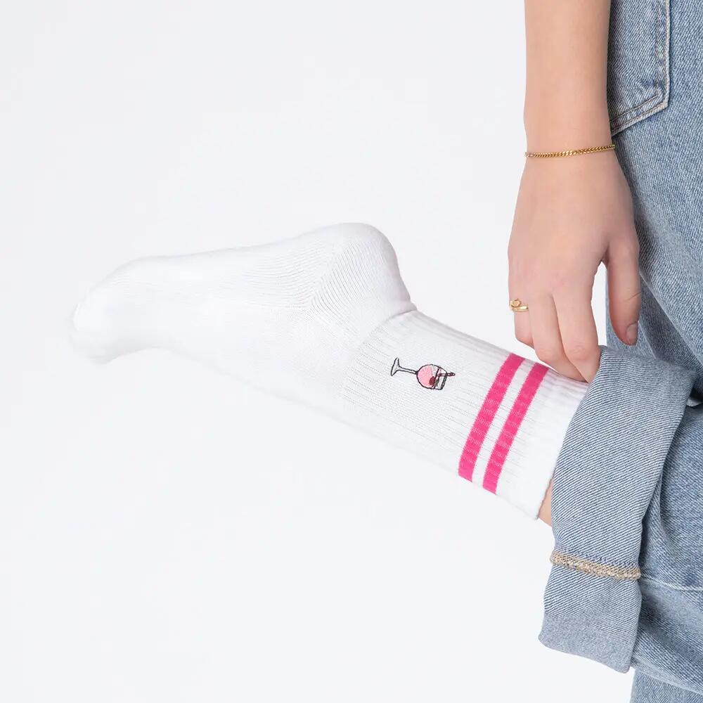 Damen & Herren Motiv Tennissocken 3er Pack (Modell: Summer) 2/6