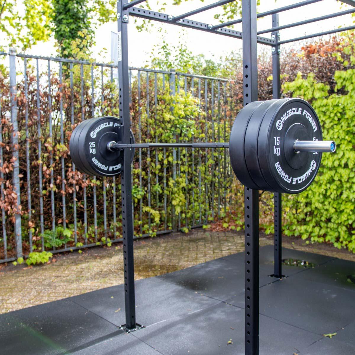Muscle Power MP3026 Ol High black Bumper plate 15 kg 5/6