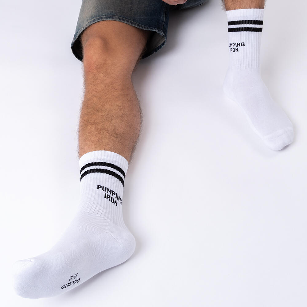 Herren Statement Tennis Socken 3er Pack (Modell: William) Fitness 39-42 4/6