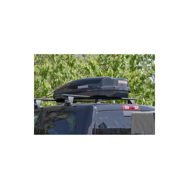 Cutie portbagaj Menabo Satellite 330 ABS Black, 141x77x34cm