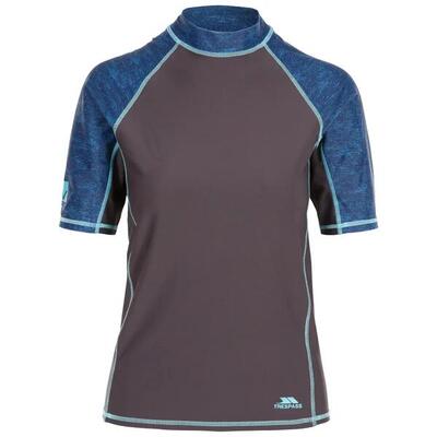 Trespass Calista - Top Rash Guard donna maniche corte grigio scuro