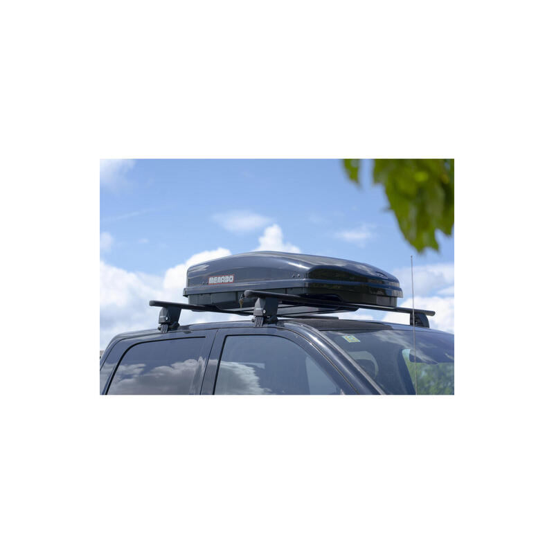 Cutie portbagaj Menabo Satellite 330 ABS Black, 141x77x34cm