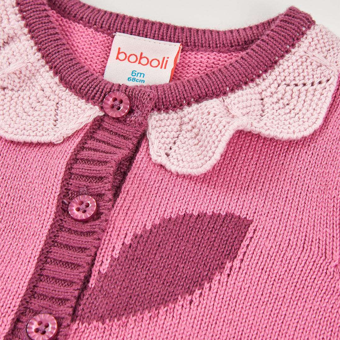 Chaquetas de verano de senderismo bebé niña boboli rosa 3/4